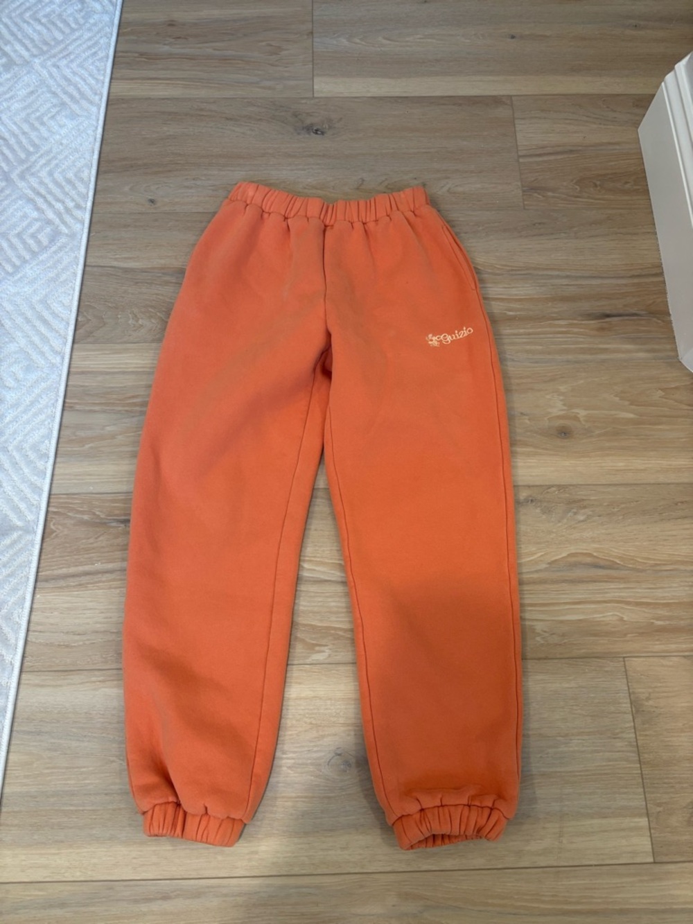 Danielle Guizio Orange Relaxed Fit Sweatpants